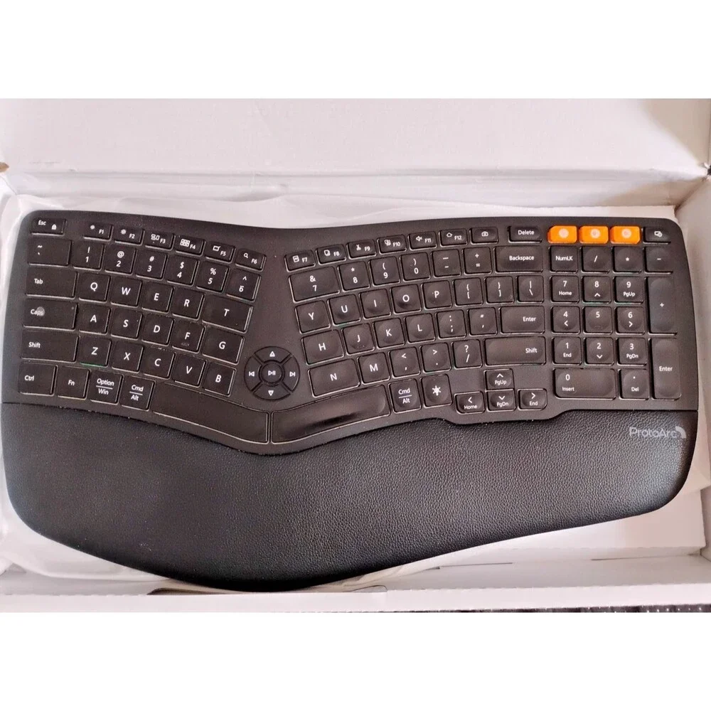 Backlit Wireless Ergonom.....able Windows/Mac/Android X003ECYPT9 Open Box